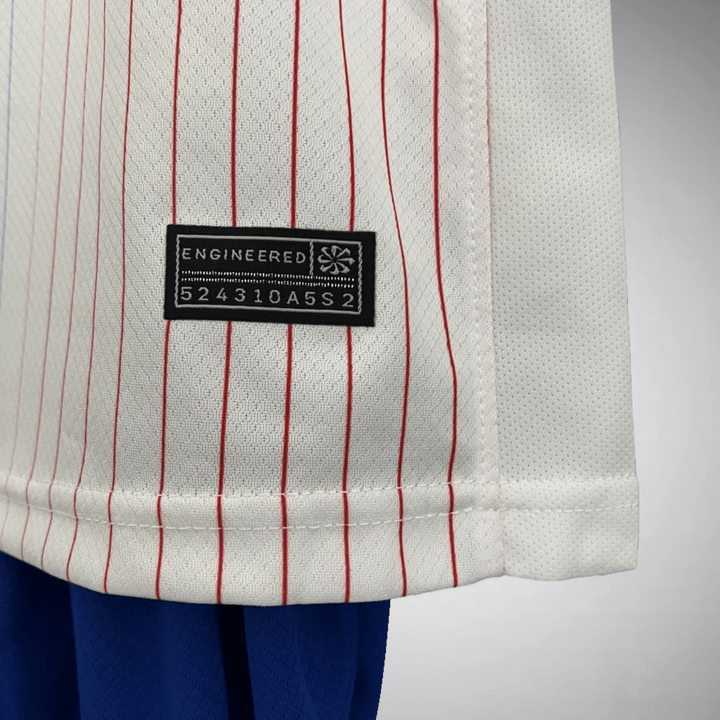 France 2024 Away Kids Size Kit - Premium Quality Jersey at FootballPrestige.com