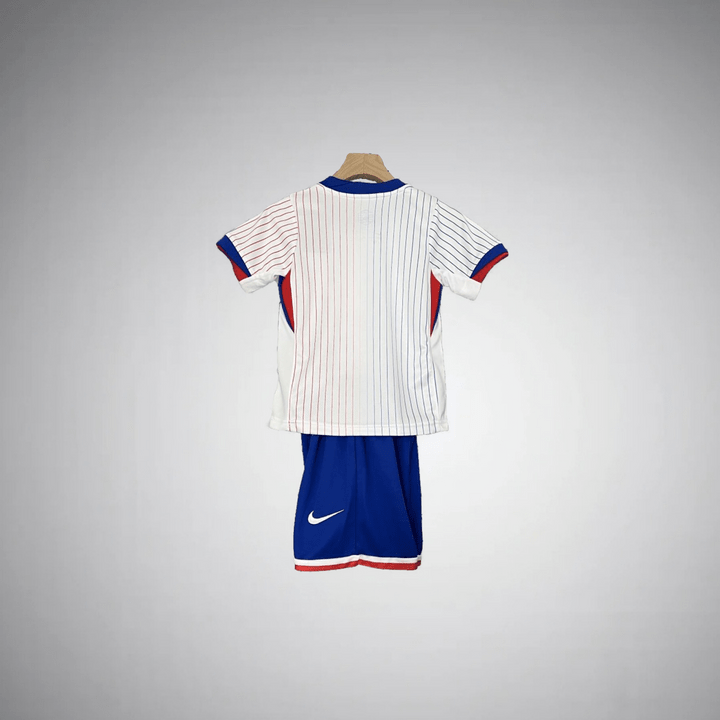 France 2024 Away Kids Size Kit - Premium Quality Jersey at FootballPrestige.com