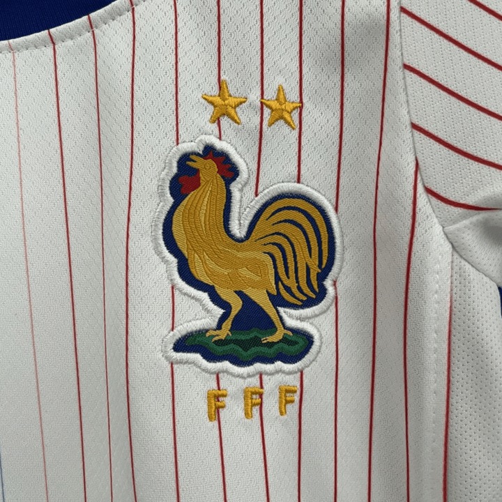 France 2024 Away Kids Size Kit - Premium Quality Jersey at FootballPrestige.com