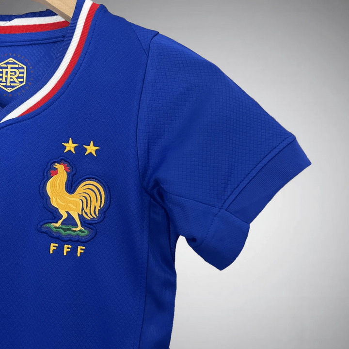 France 2024 Home Kids Size Kit - Premium Quality Jersey at FootballPrestige.com