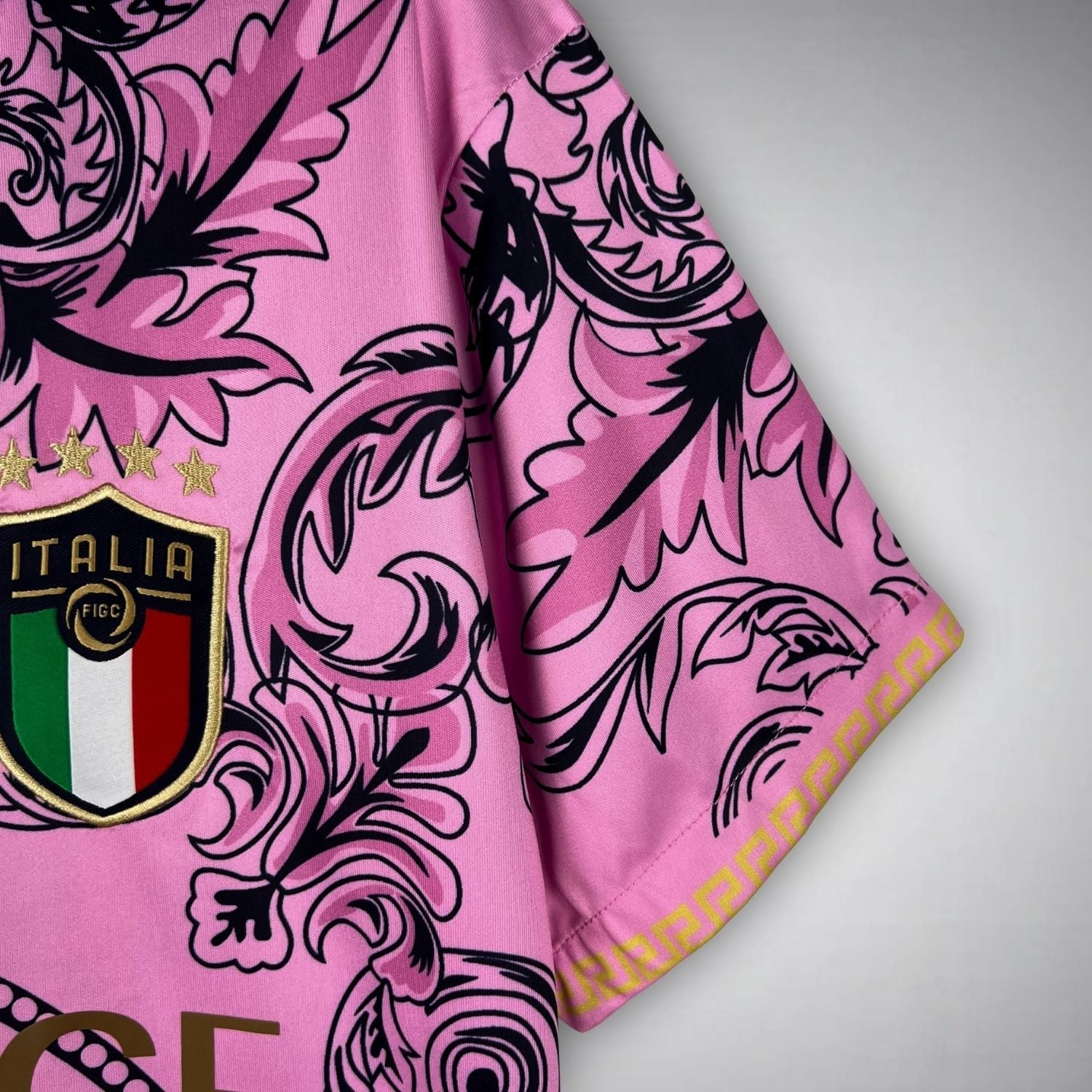 Italy "Versace" Premium Pink Kit - Premium Quality Jersey at FootballPrestige.com