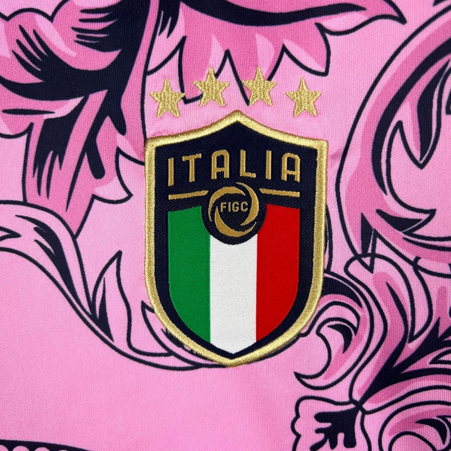 Italy "Versace" Premium Pink Kit - Premium Quality Jersey at FootballPrestige.com