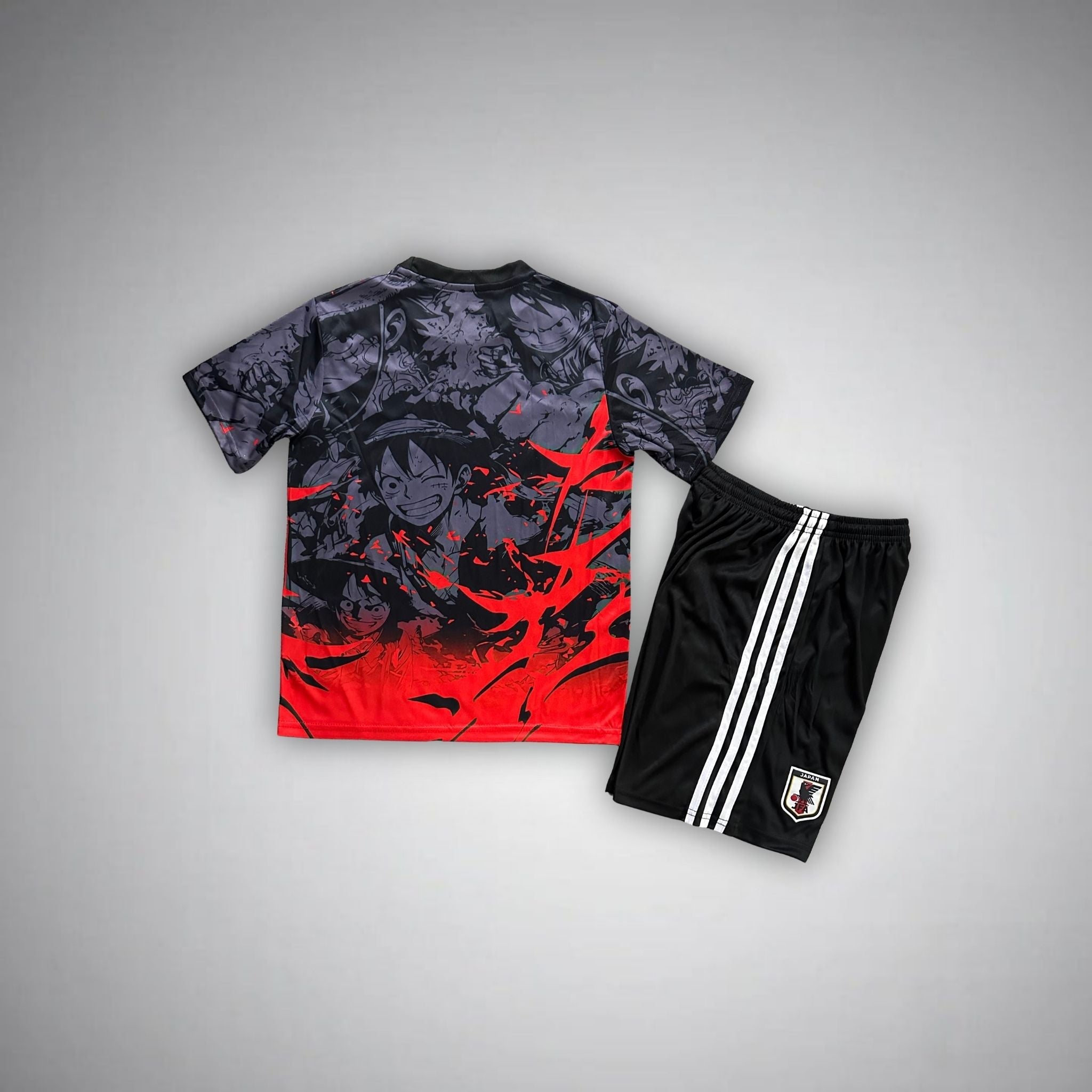 Japan "Straw Hat Luffy" Premium Kids Size Kit - Premium Quality Jersey at FootballPrestige.com