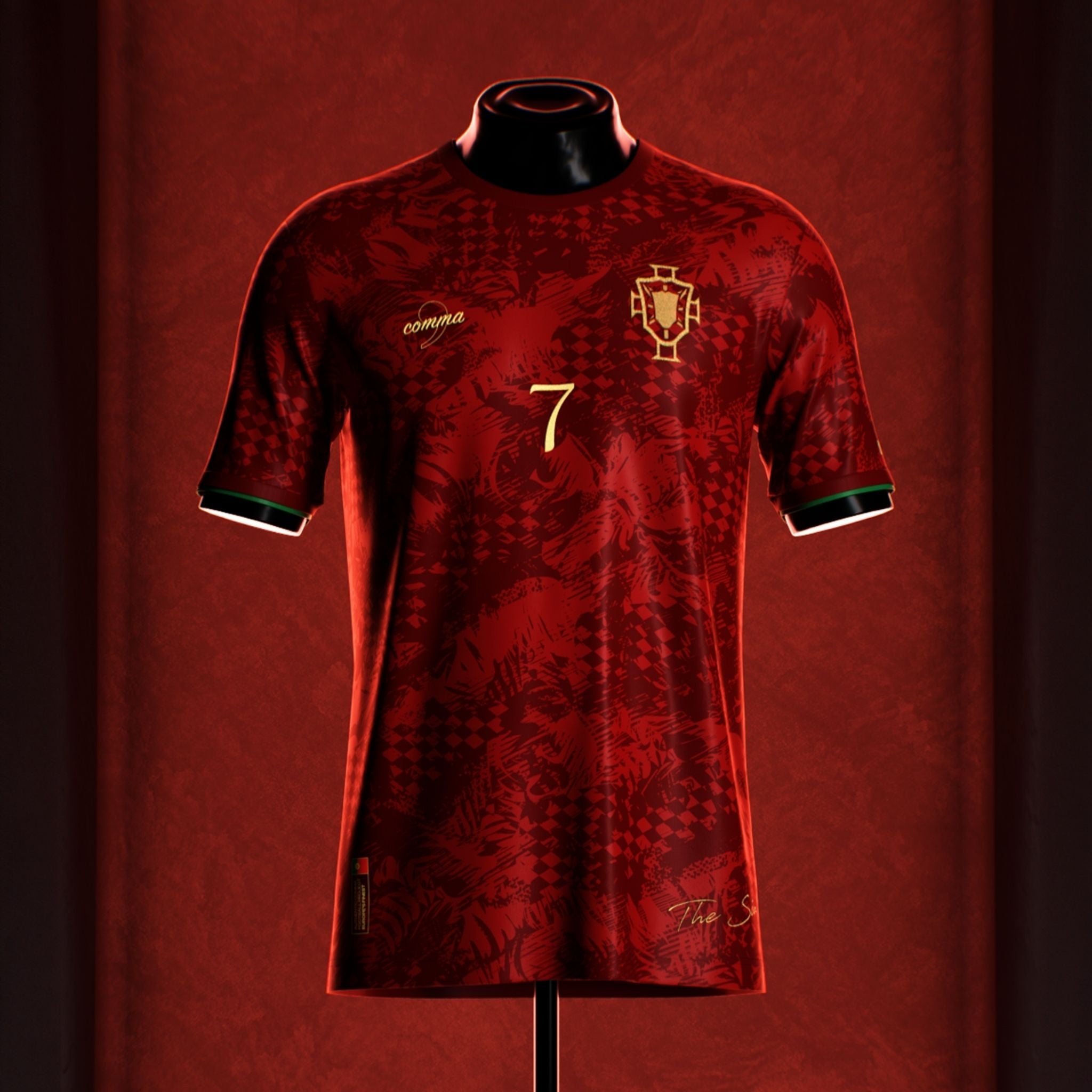 Portugal "The Siu" Premium Red Kit - Premium Quality Jersey at FootballPrestige.com