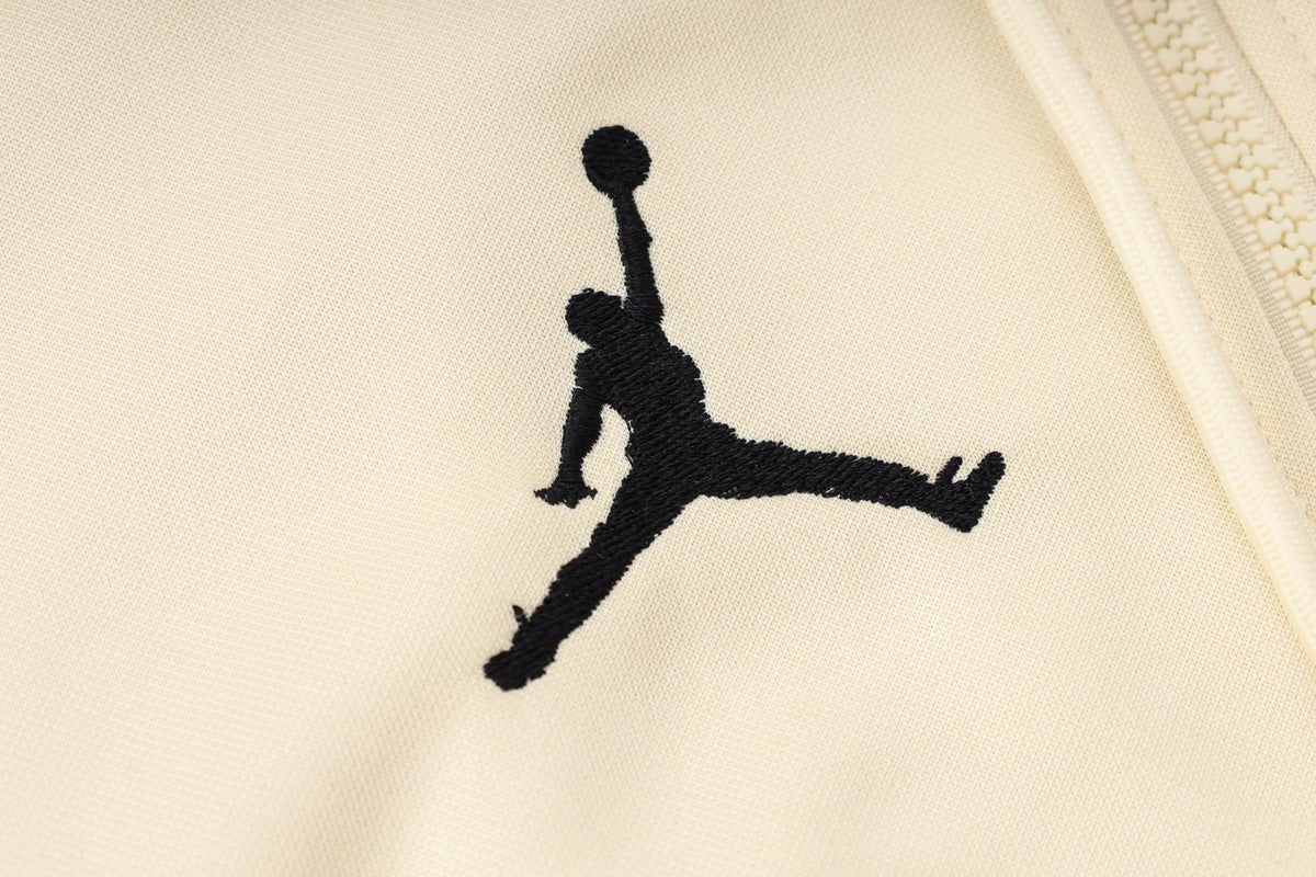 PSG Beige and Black Premium Tracksuit - Premium Quality Jersey at FootballPrestige.com