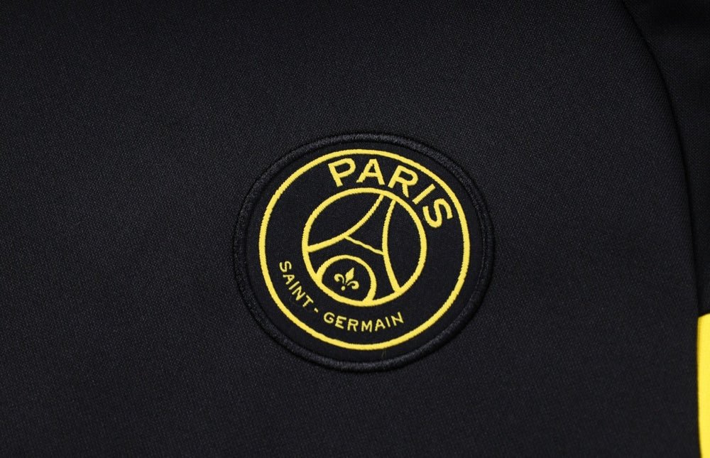 PSG Black and Yellow Premium Tracksuit - Premium Quality Jersey at FootballPrestige.com