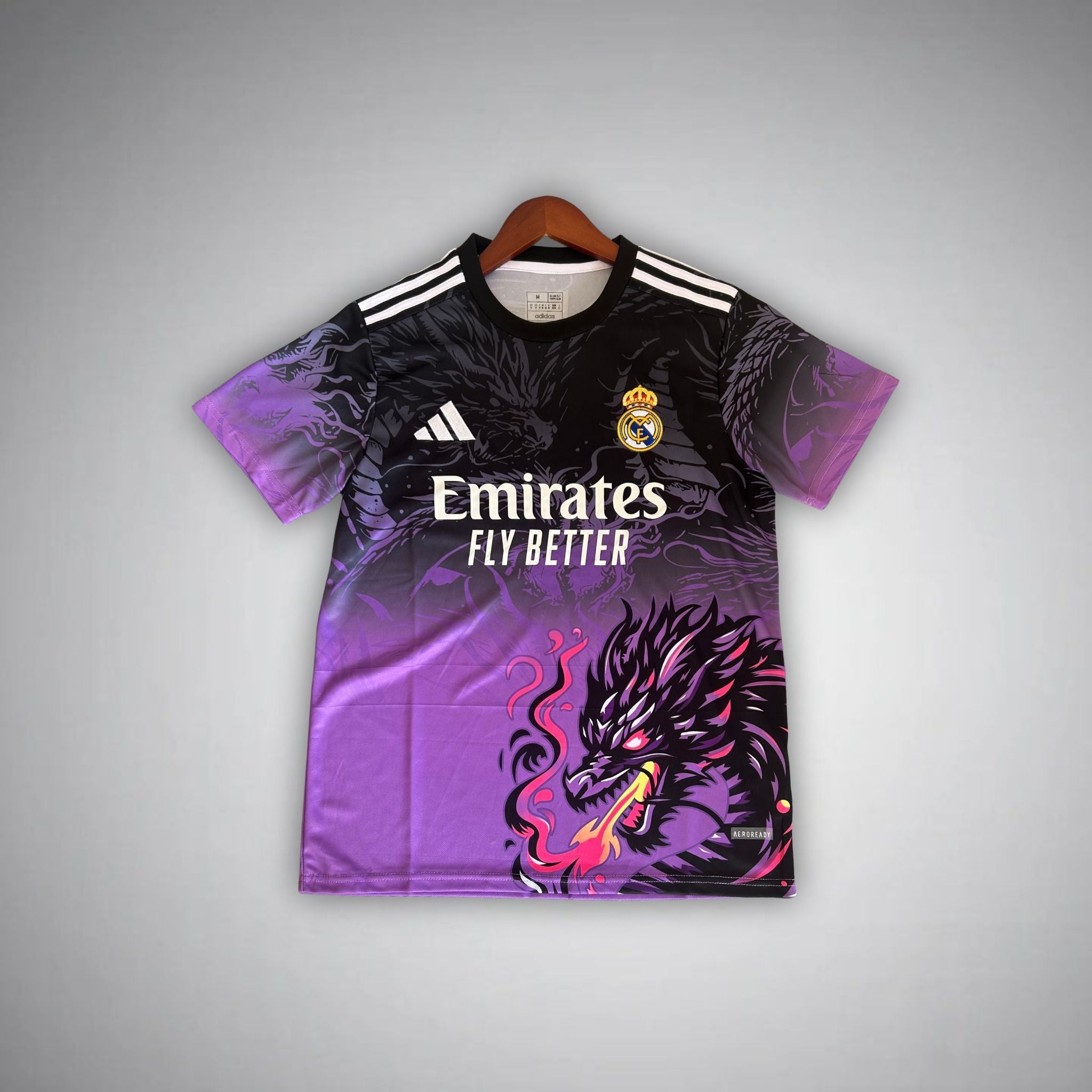 Real Madrid "Amethyst Flame" Premium Kids Size Kit - Premium Quality Jersey at FootballPrestige.com