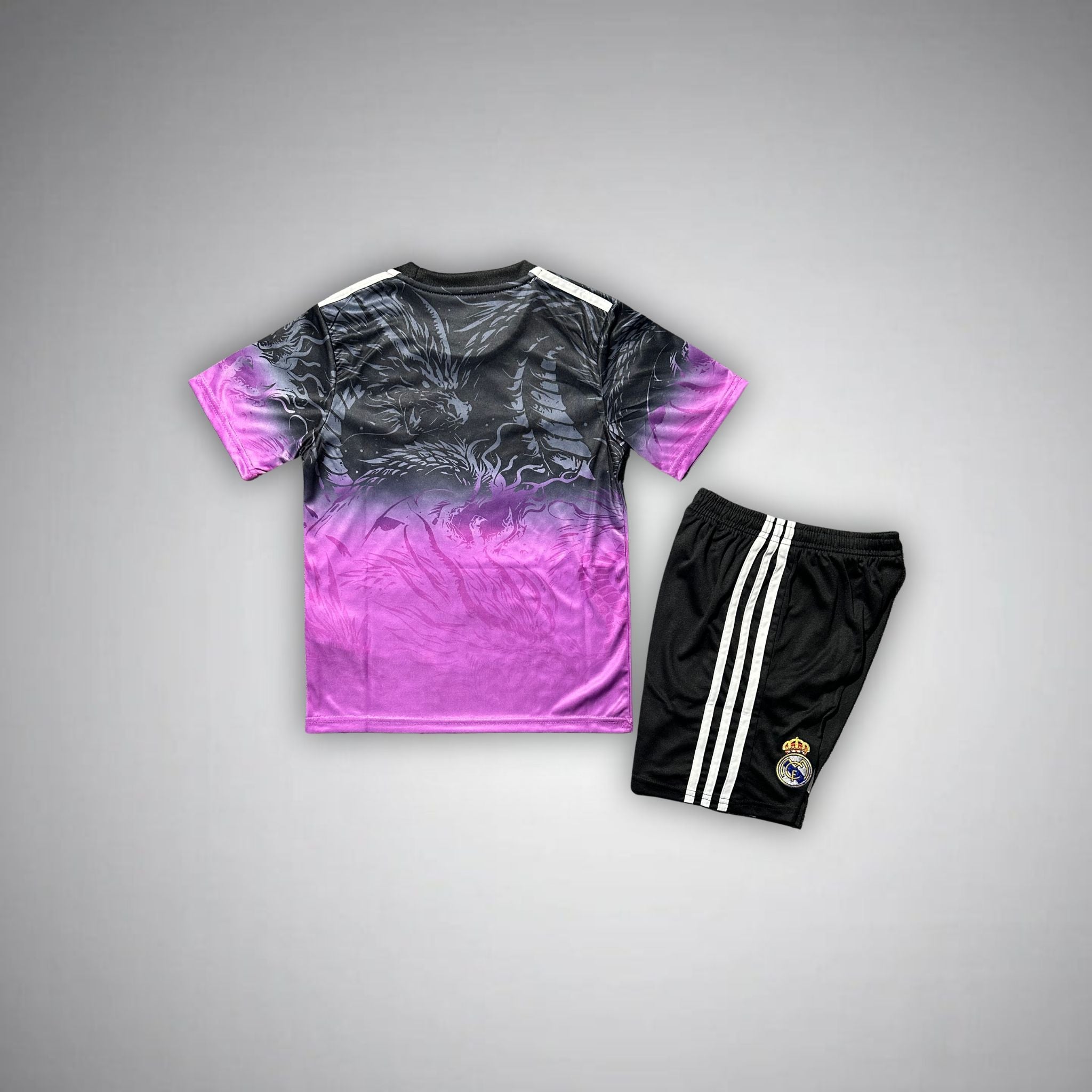 Real Madrid "Amethyst Flame" Premium Kids Size Kit - Premium Quality Jersey at FootballPrestige.com