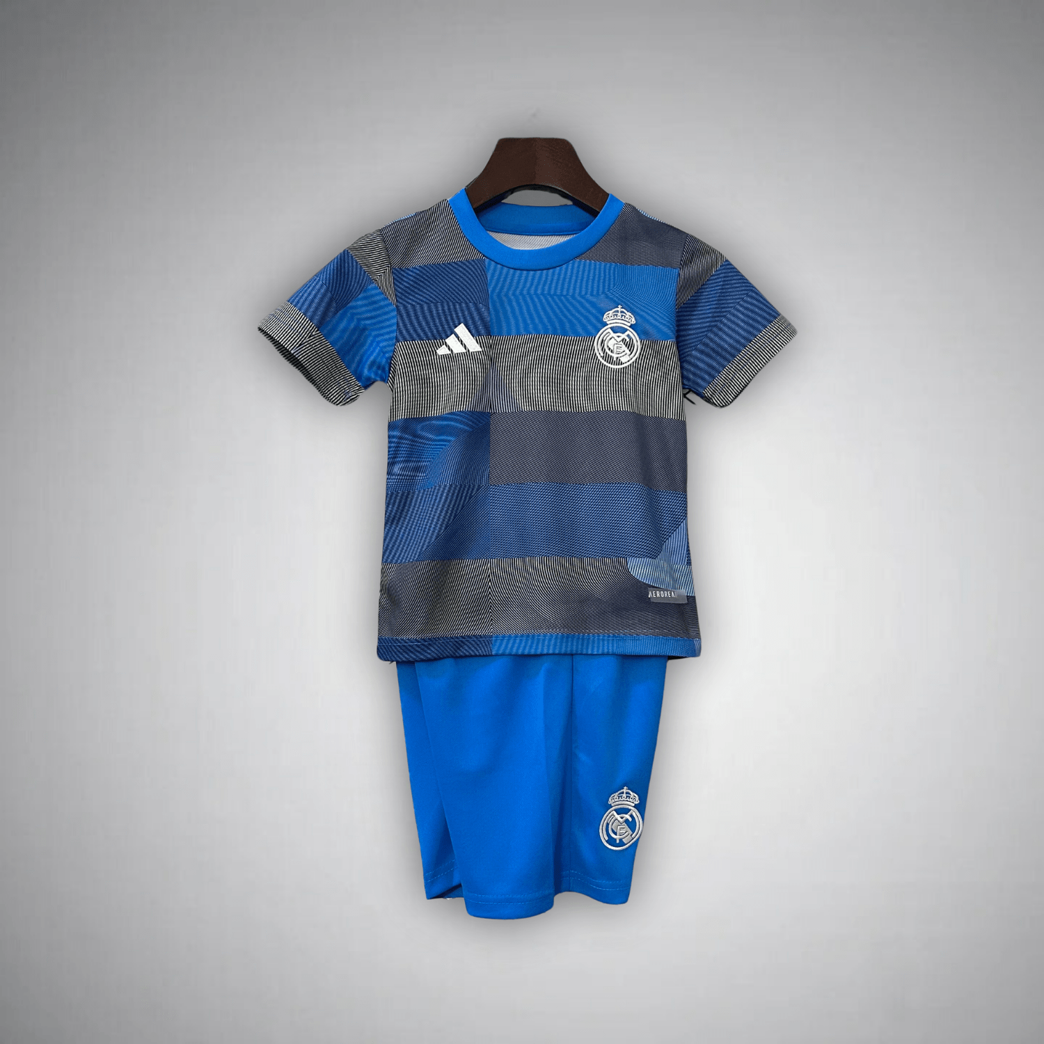 Real Madrid "Cibeles Wave" Premium Kids Size Kit - Premium Quality Jersey at FootballPrestige.com