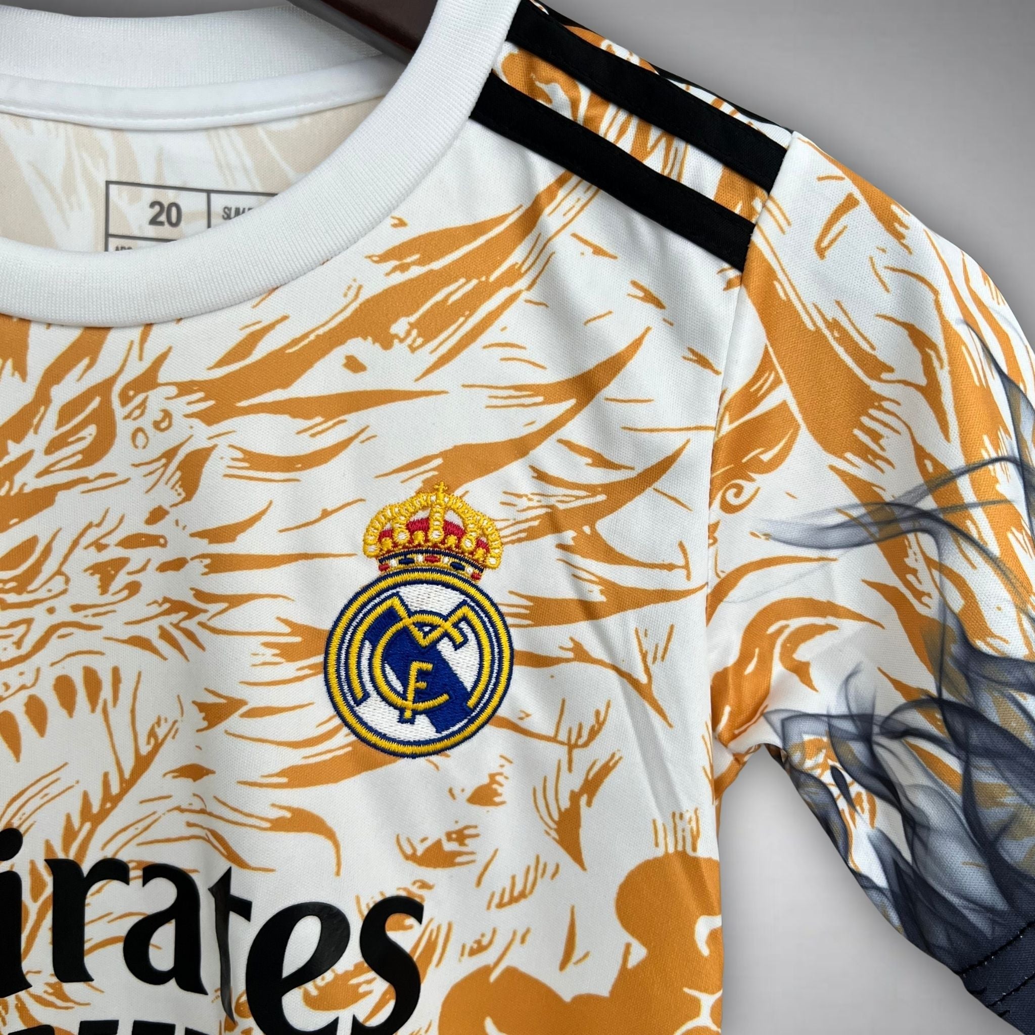 Real Madrid "Draconic Flame" Premium Kids Size Kit - Premium Quality Jersey at FootballPrestige.com