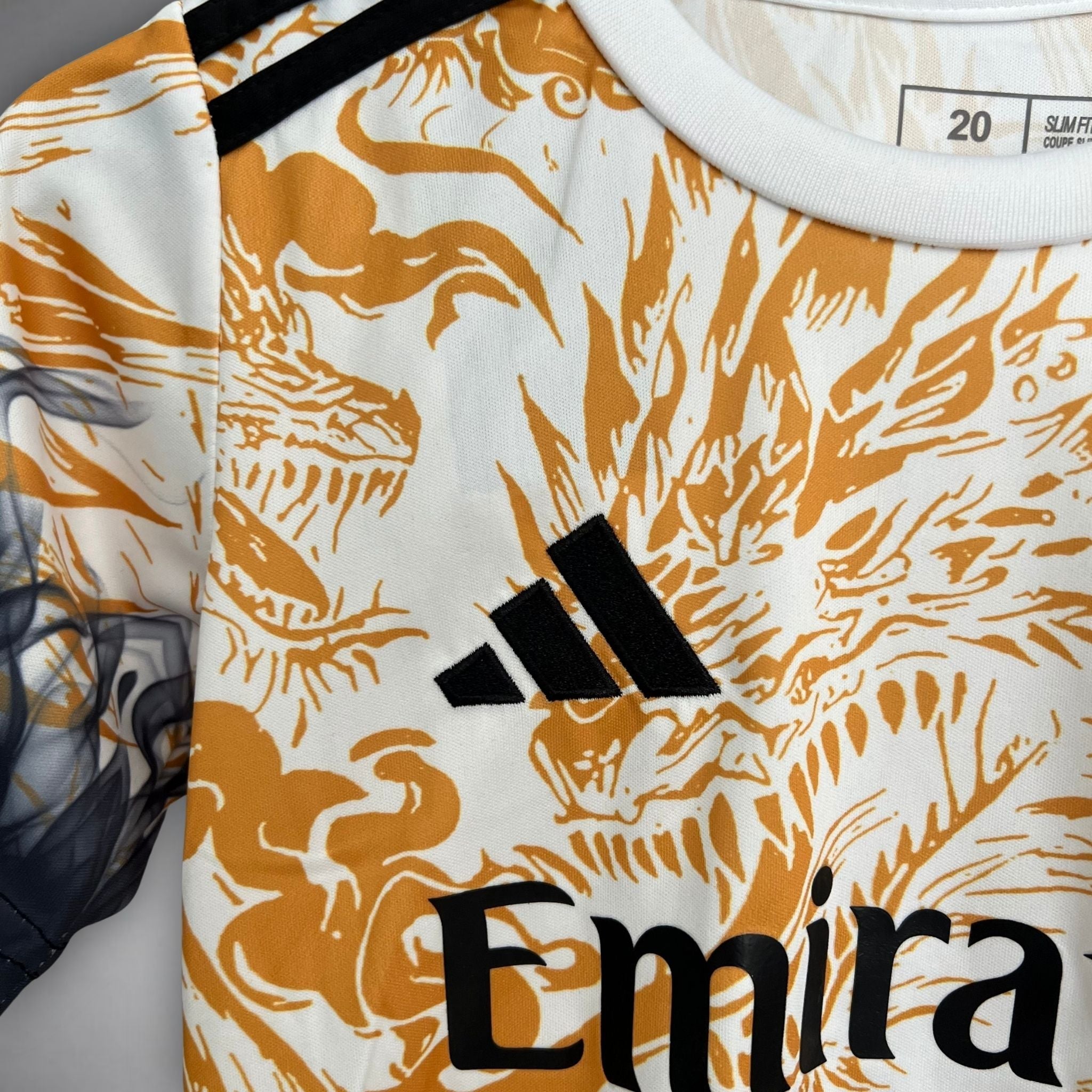 Real Madrid "Draconic Flame" Premium Kids Size Kit - Premium Quality Jersey at FootballPrestige.com