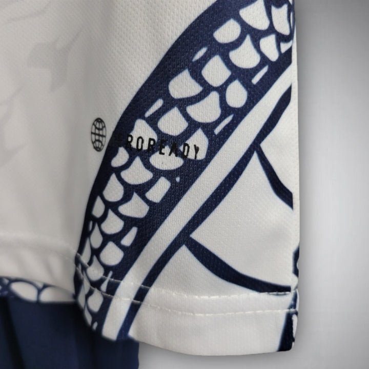 Real Madrid Dragon Blanco Premium Kids Size Kit - Premium Quality Jersey at FootballPrestige.com