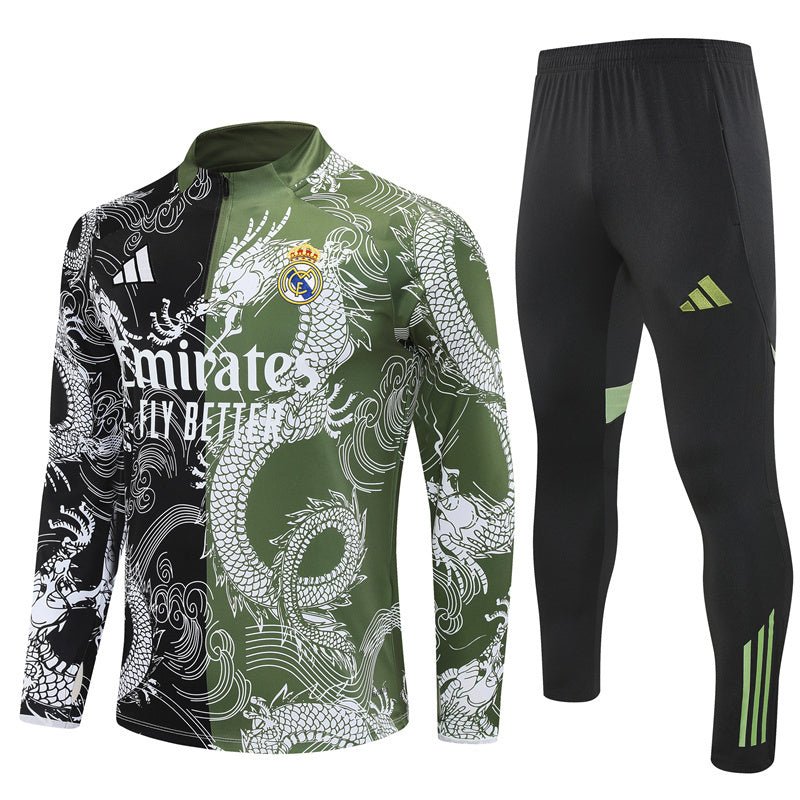 Real Madrid "Emerald Scales" Premium Kids Size Tracksuit - Premium Quality Jersey at FootballPrestige.com