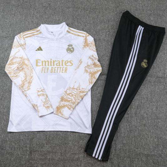 Real Madrid "Golden Dynasty" Premium Tracksuit - Premium Quality Jersey at FootballPrestige.com