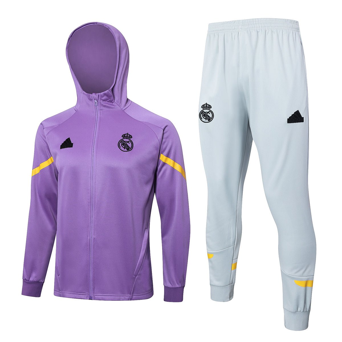 Purple and white tracksuit on sale