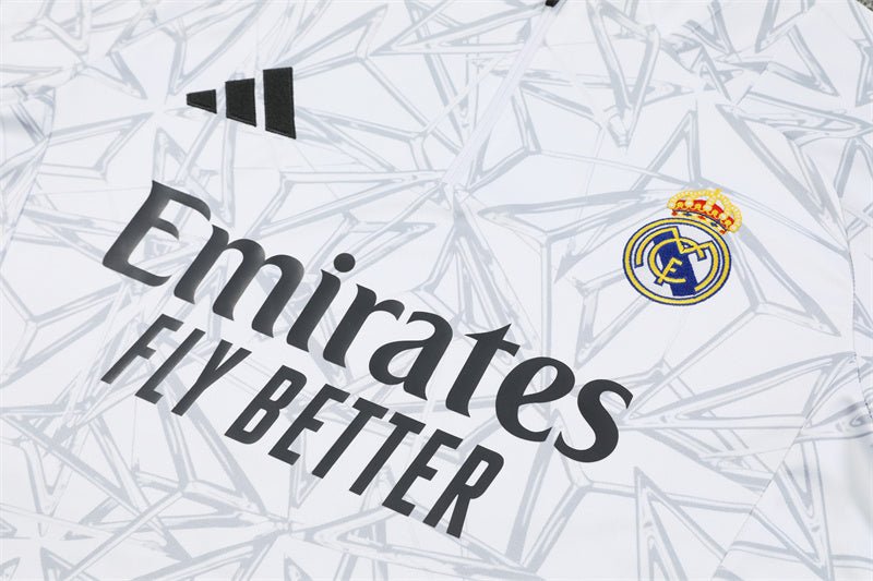 Real Madrid "White Armor" Premium Tracksuit - Premium Quality Jersey at FootballPrestige.com
