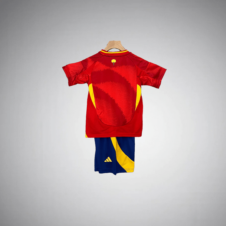 Spain 2024 Home Kids Size Kit - Premium Quality Jersey at FootballPrestige.com