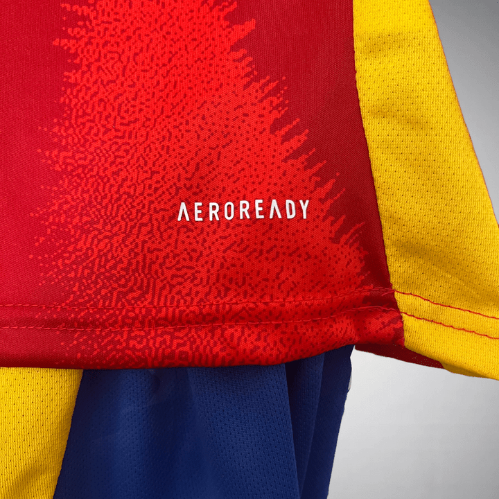 Spain 2024 Home Kids Size Kit - Premium Quality Jersey at FootballPrestige.com