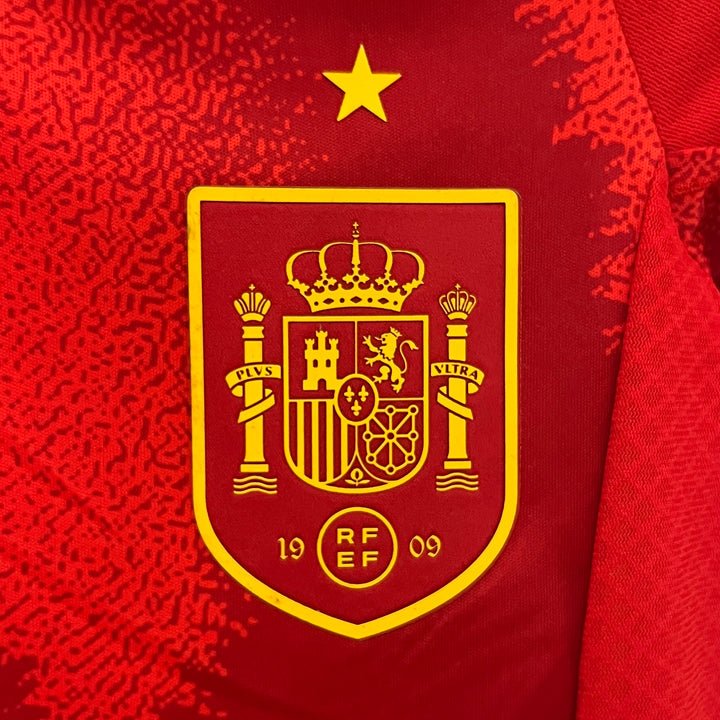 Spain 2024 Home Kids Size Kit - Premium Quality Jersey at FootballPrestige.com