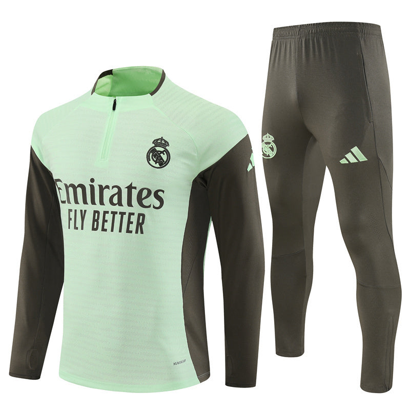 25/26 Real Madrid Training Lime Green Tracksuit