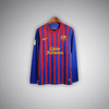 11/12 FC Barcelona Long Sleeve Home Kit - Premium Quality Jersey at FootballPrestige.com