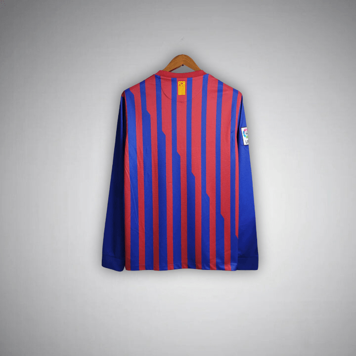 11/12 FC Barcelona Long Sleeve Home Kit - Premium Quality Jersey at FootballPrestige.com