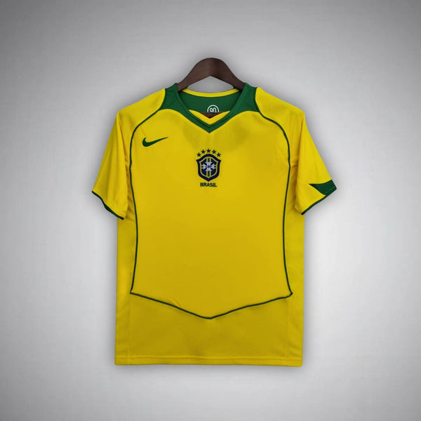 ウェア BRAZIL - 2004 (Home) 2004-brazil-home-kit-