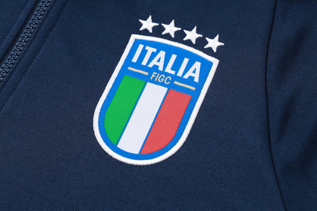 2024 Italy Dark Blue Premium Tracksuit - Premium Quality Jersey at FootballPrestige.com