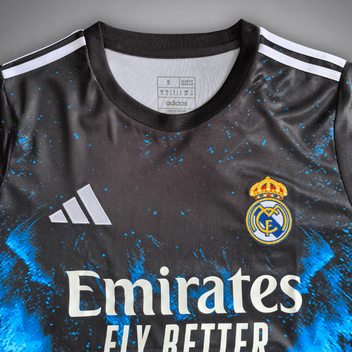 2025 Real Madrid "Lightning Sky" Premium Kit - Premium Quality Jersey at FootballPrestige.com