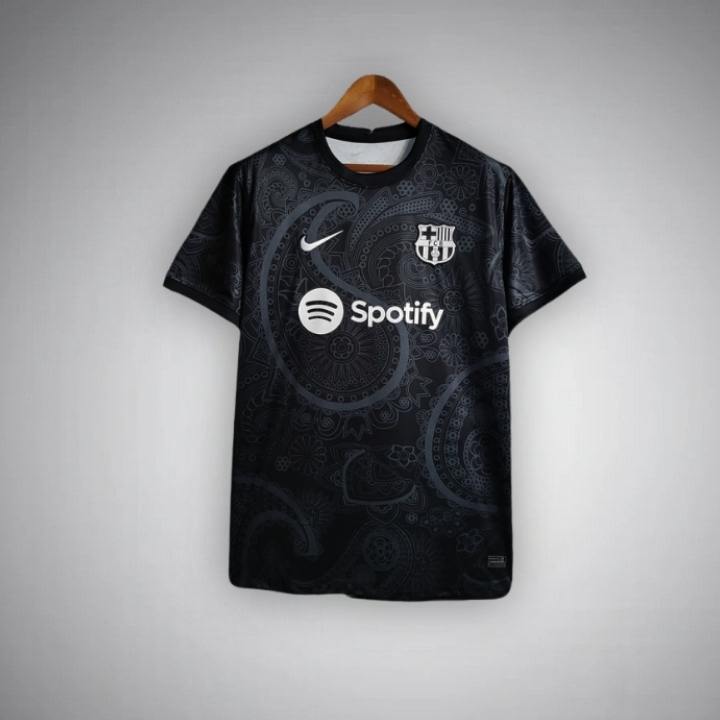 24/25 FC Barcelona "Noir Fleur" Premium Kit - Premium Quality Jersey at FootballPrestige.com