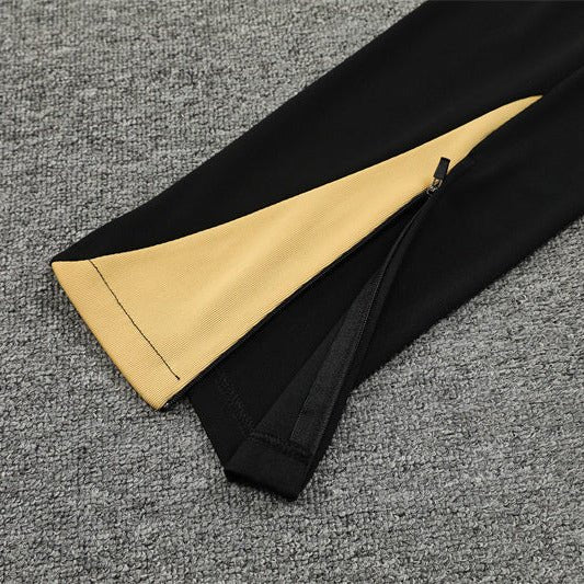 24/25 FC Barcelona Training Kids Size Gold Tracksuit - Premium Quality Jersey at FootballPrestige.com