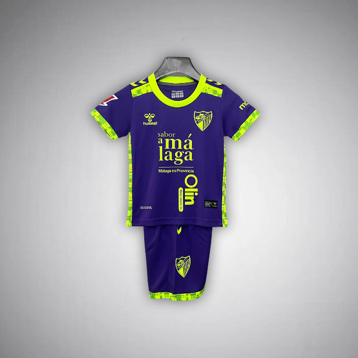 24/25 Málaga Away Kids Size Kit- 2025 Premium Quality