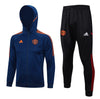 24/25 Manchester United Dark Blue Premium Tracksuit - Premium Quality Jersey at FootballPrestige.com