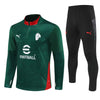 25/26 AC Milan Training Green Kids Size Tracksuit - Premium Quality Jersey at FootballPrestige.com