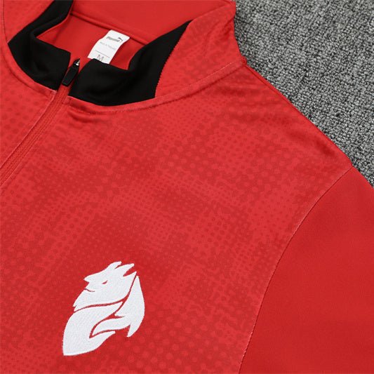 25/26 AC Milan Training Red Kids Size Tracksuit - Premium Quality Jersey at FootballPrestige.com