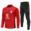 25/26 AC Milan Training Red Kids Size Tracksuit - Premium Quality Jersey at FootballPrestige.com