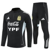 25/26 Argentina Training Black Kids Size Tracksuit - Premium Quality Jersey at FootballPrestige.com