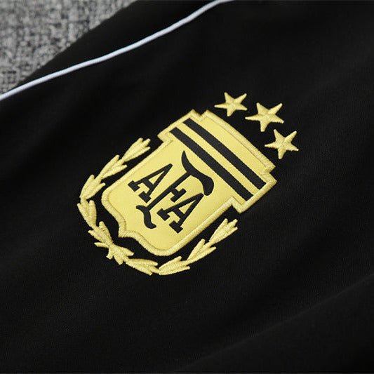 25/26 Argentina Training Black Kids Size Tracksuit - Premium Quality Jersey at FootballPrestige.com