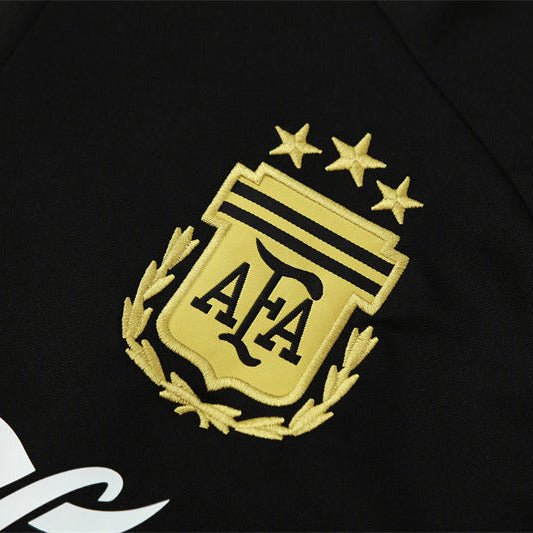 25/26 Argentina Training Black Kids Size Tracksuit - Premium Quality Jersey at FootballPrestige.com