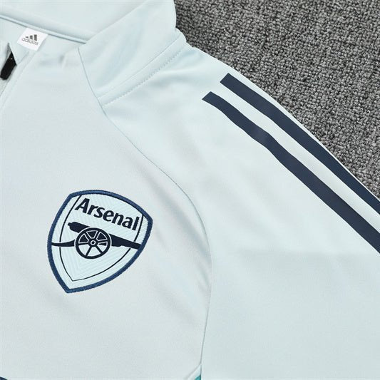 25/26 Arsenal Training White Kids Size Tracksuit - Premium Quality Jersey at FootballPrestige.com