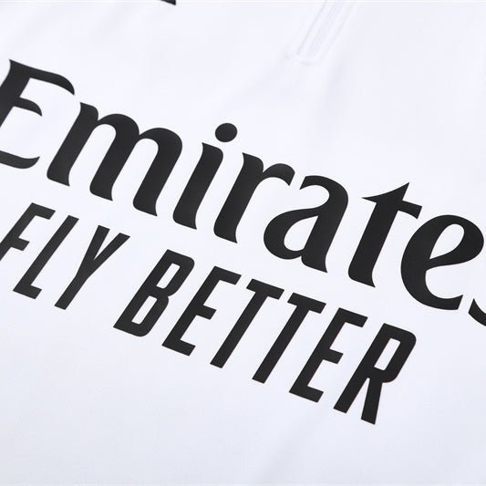 25/26 Arsenal White Kids Size Tracksuit - Premium Quality Jersey at FootballPrestige.com