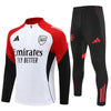 25/26 Arsenal White Kids Size Tracksuit - Premium Quality Jersey at FootballPrestige.com