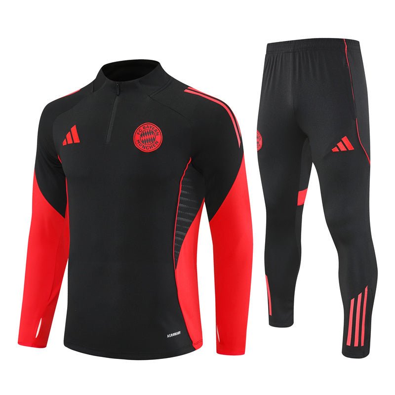 25/26 Bayern München Training Black Kids Size Tracksuit - Premium Quality Jersey at FootballPrestige.com
