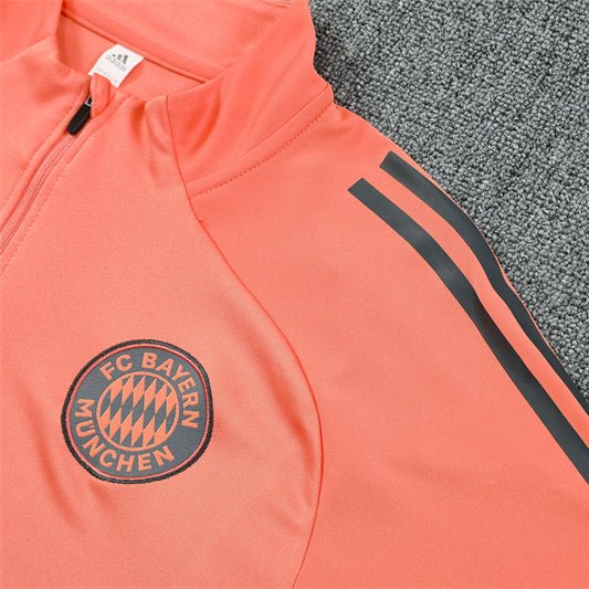 25/26 Bayern München Training Orange Kids Size Tracksuit - Premium Quality Jersey at FootballPrestige.com
