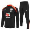 25/26 Brazil Training Black Kids Size Tracksuit - Premium Quality Jersey at FootballPrestige.com