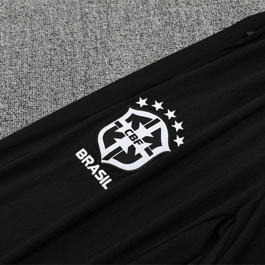 25/26 Brazil Training Yellow Kids Size Tracksuit - Premium Quality Jersey at FootballPrestige.com