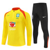 25/26 Brazil Training Yellow Kids Size Tracksuit - Premium Quality Jersey at FootballPrestige.com