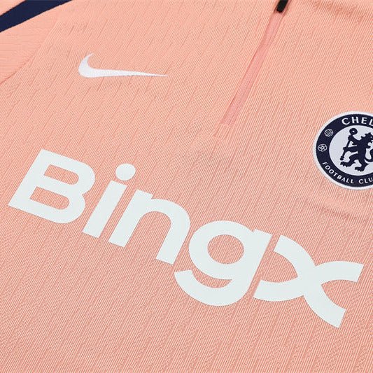 25/26 Chelsea x Nike Pink Strike Drill Kids Size Tracksuit - Premium Quality Jersey at FootballPrestige.com