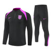 25/26 England Training Black Kids Size Tracksuit - Premium Quality Jersey at FootballPrestige.com