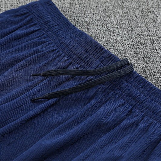 25/26 FC Barcelona Half Zip Training Blue/Purple Kids Size Tracksuit - Premium Quality Jersey at FootballPrestige.com